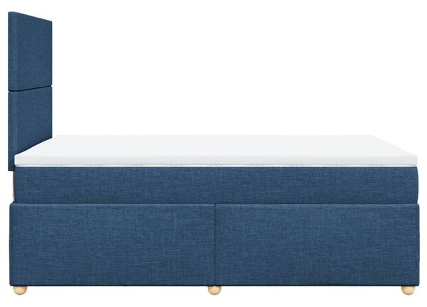 Box spring postel s matrací černá 120x190 cm textil 3291218