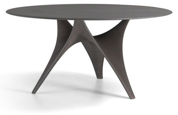Molteni Jídelní stůl Arc, Molteni kulatý 150x73,5 cm, beton barva dolomite grey