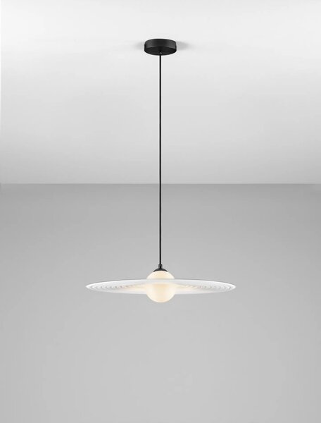 LED moderný luster Reflet 45 Biela – Bílá