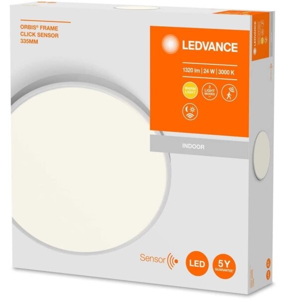 Ledvance - LED Stropní svítidlo se senzorem ORBIS LED/24W/230V 3000K