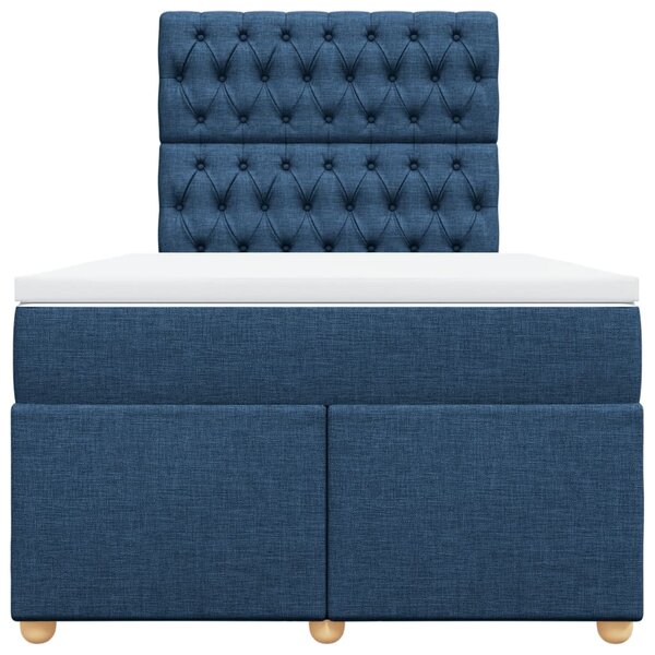 Box spring postel s matrací černá 120x190 cm textil 3291232