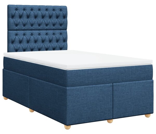 Box spring postel s matrací černá 120x190 cm textil 3291232