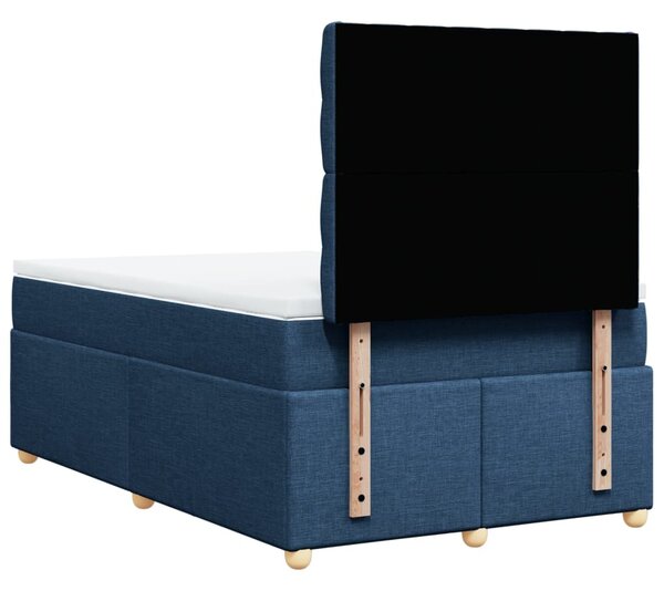 Box spring postel s matrací černá 120x190 cm textil 3291232