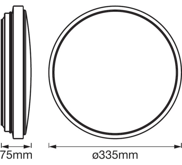 Ledvance - LED Stropní svítidlo se senzorem ORBIS LED/24W/230V 3000K
