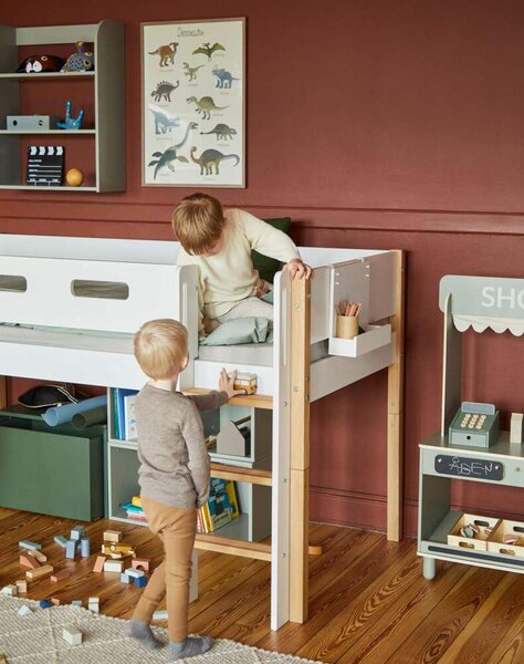 Flexa Polička Click-on Book Shelf, white