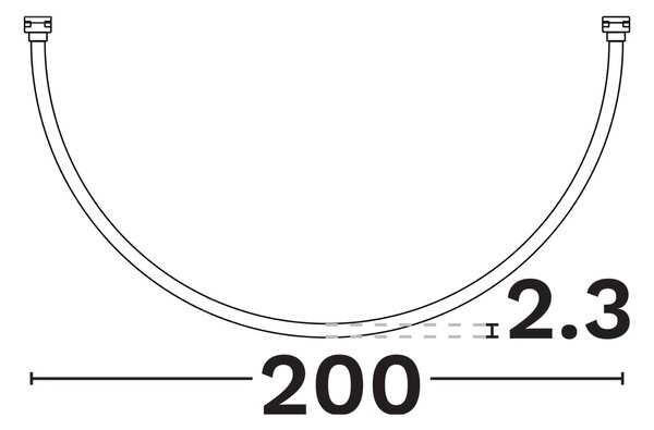 -25 % Dny MOMENTI– Nova Luce Bílé LED světlo pro světelnou kolejnici Uprail 200 cm