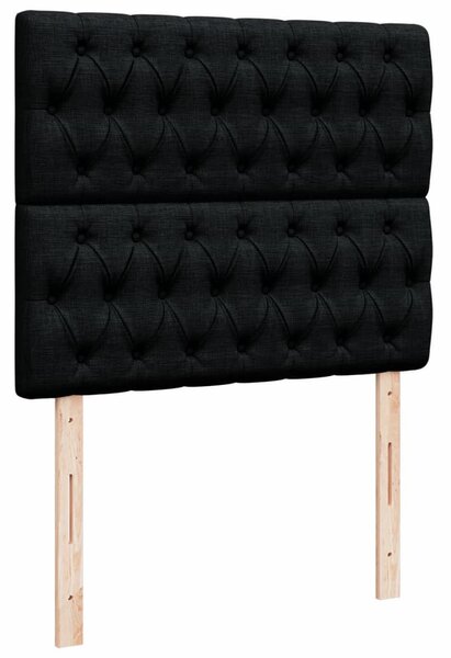 Box spring postel s matrací černá 120x200 cm textil 3291256