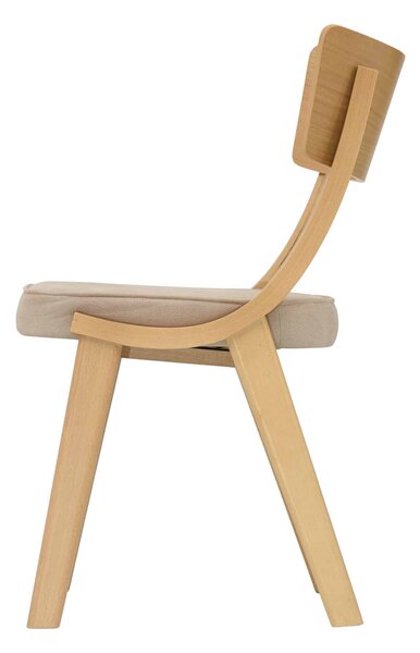 Jídelní židle Diran s béžovým polstrováním