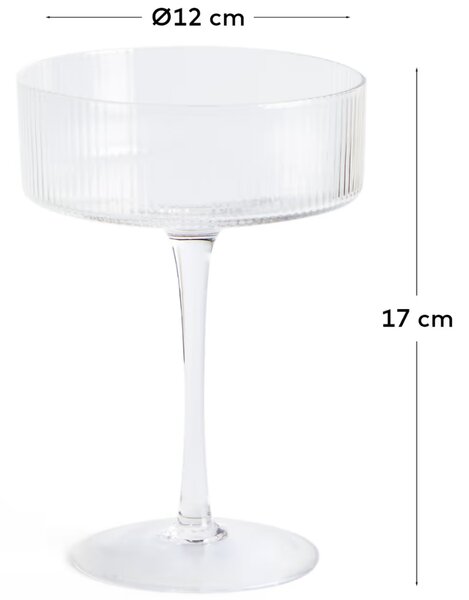 Kave Home Sklenička na koktejl Eluria 315 ml