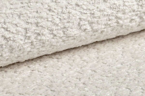 Micadoni Světle béžová bouclé rozkládací pohovka Lido 158 cm
