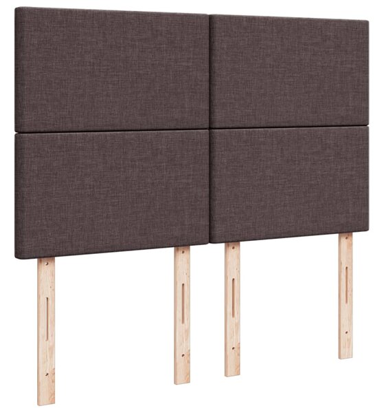 Box spring postel s matrací tmavě hnědá 140x190 cm textil 3291271