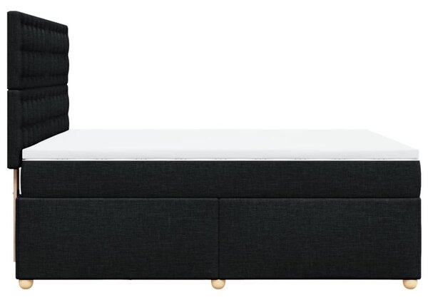 Box spring postel s matrací černá 140 x 190 cm textil 3291291