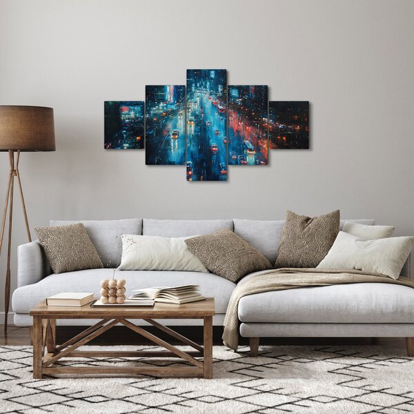 Obraz - Velkoměsto, olejomalba (125x70 cm)
