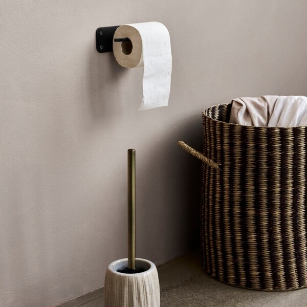House Doctor Šedobílá kameninová WC štětka Deco