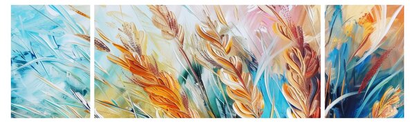 Obraz - Pšenice, abstrakce (170x50 cm)