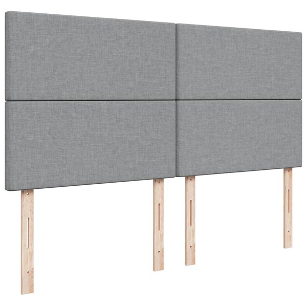 Box spring postel s matrací světle šedá 180 x 200 cm textil 3291352