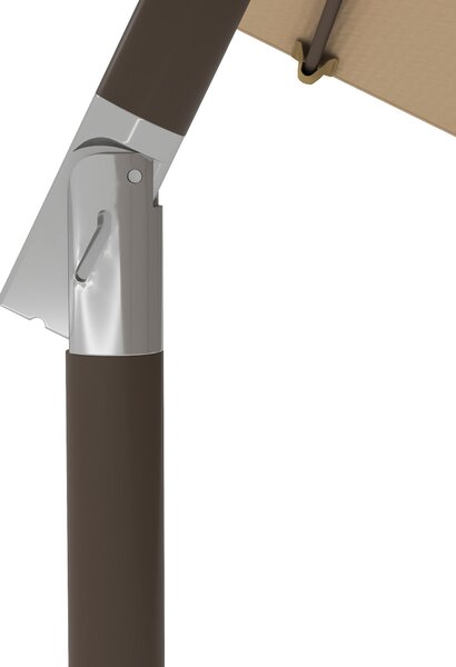Zahradní slunečník Outsunny s kovovým rámem Ø 2,63 m, polyester 180 g/m², naklápěcí | Aosom