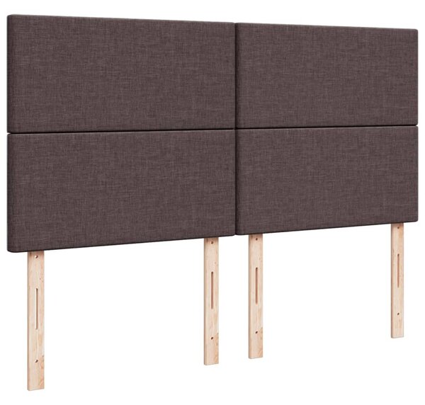 Box spring postel s matrací tmavě hnědá 180x200 cm textil 3291355