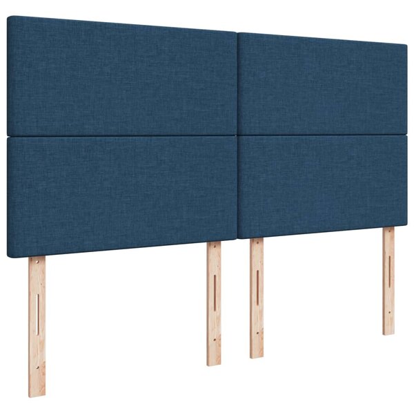 Box spring postel s matrací modrá 180x200 cm textil 3291358