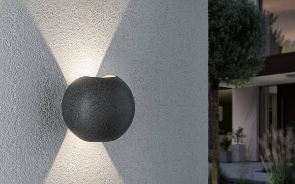 VÝPRODEJ VZORKU PAULMANN Venkovní venkovní nástěnné svítidlo Concrea IP65 2x5,5W 3.000K 944.99