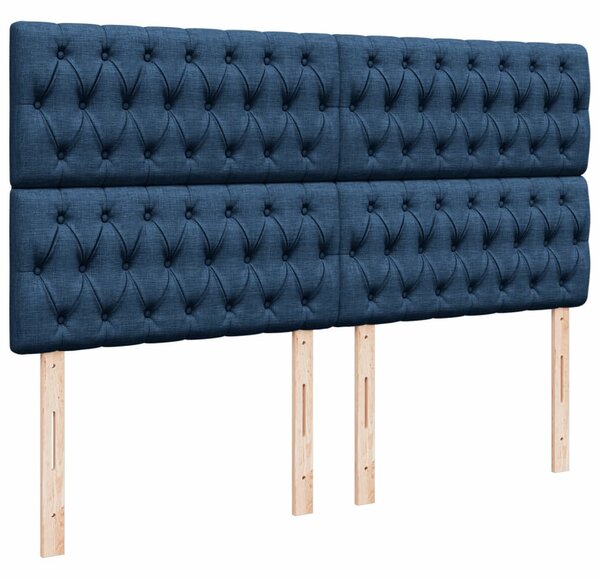 Box spring postel s matrací modrá 180x200 cm textil 3291372