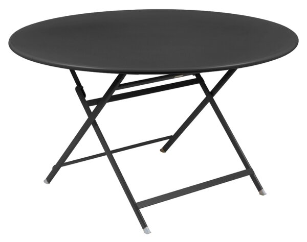 Antracitový kovový skládací stůl Fermob Caractére 128 cm