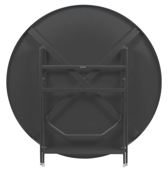 Antracitový kovový skládací stůl Fermob Caractére 128 cm