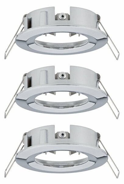 PAULMANN Vestavné svítidlo Choose sada 3ks spot nevýklopné max. 3x 10W chrom 230V 924.82