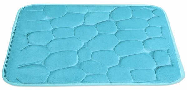BO-MA Protiskluzová koupelnová předložka 3D 0133 tyrkys - 40x50 cm