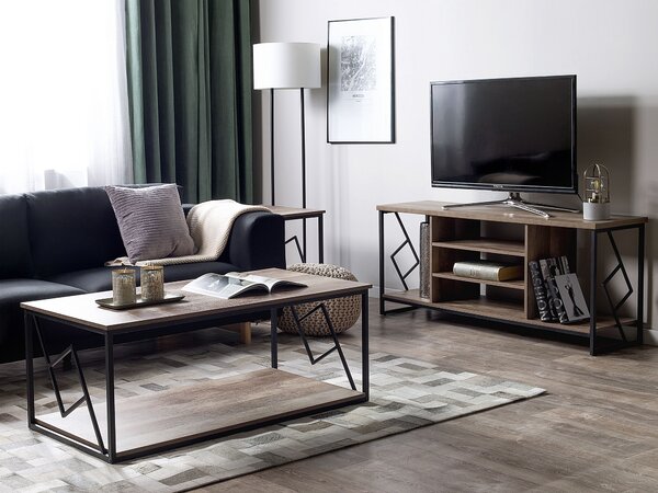 TV stolek FORRES Hnědá/Černá