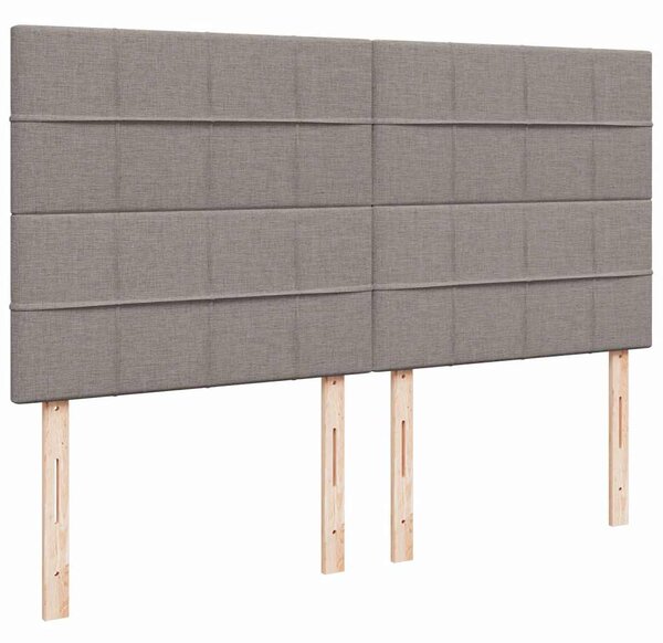 Box spring postel s matrací taupe 200x200 cm textil 3292167