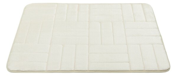 BO-MA, Protiskluzová koupelnová předložka 3D 667 cream, 50x80, bílá, koupelna