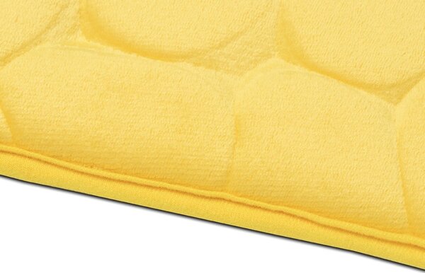 BO-MA, Protiskluzová koupelnová předložka 3D 0133 yellow, 50x80, žlutá, koupelna