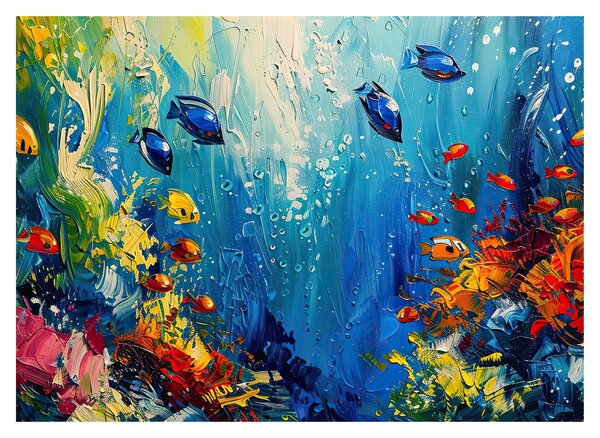 Obraz - Malba podmořského světa (70x50 cm)