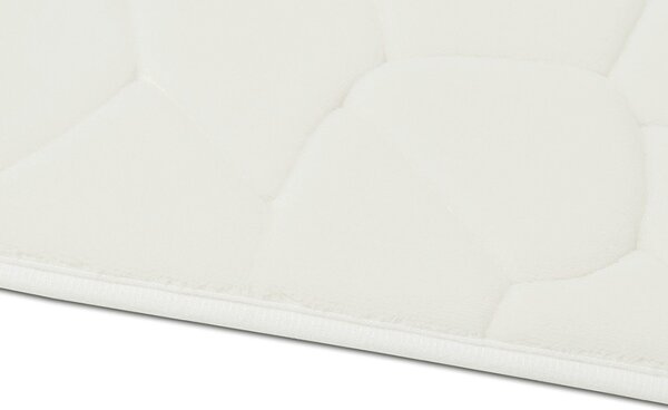 BO-MA, Protiskluzová koupelnová předložka 3D 0133 White, 50x80, bílá, koupelna