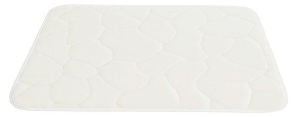 BO-MA, Protiskluzová koupelnová předložka 3D 0133 White, 50x80, bílá, koupelna