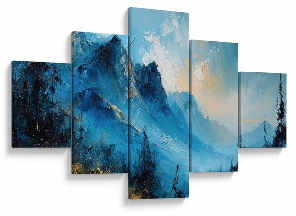 Obraz - Malba hor (125x70 cm)