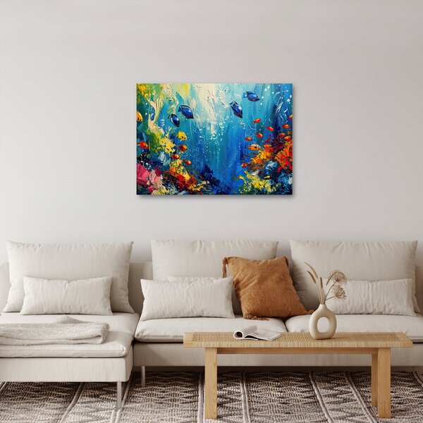 Obraz - Malba podmořského světa (70x50 cm)