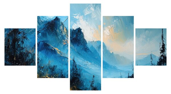 Obraz - Malba hor (125x70 cm)