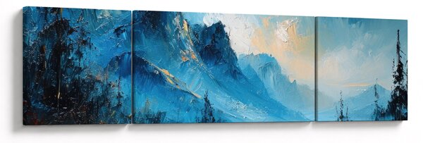 Obraz - Malba hor (170x50 cm)