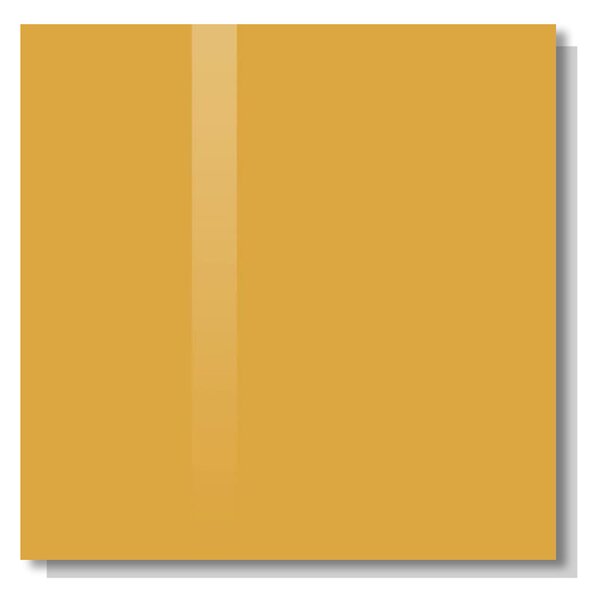 Žlutá neapolská skleněná magnetická tabule Smatab® - 40 × 60 cm