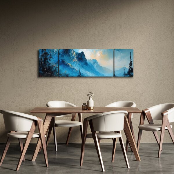 Obraz - Malba hor (170x50 cm)