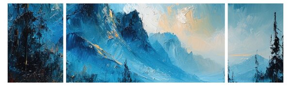 Obraz - Malba hor (170x50 cm)
