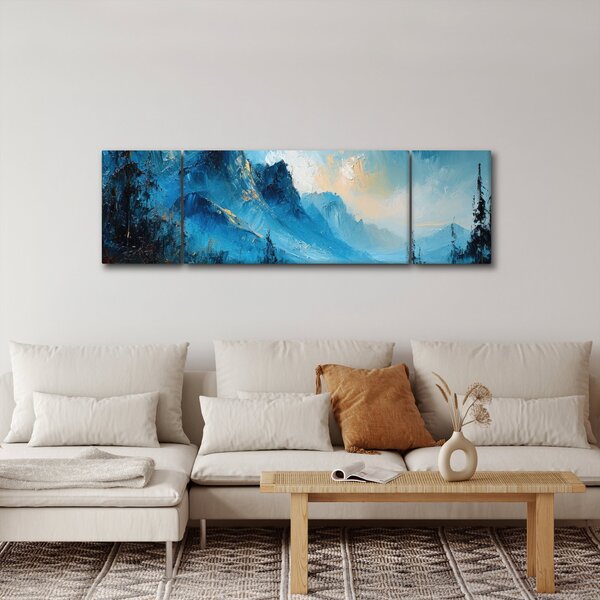 Obraz - Malba hor (170x50 cm)