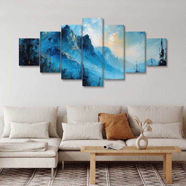 Obraz - Malba hor (210x100 cm)
