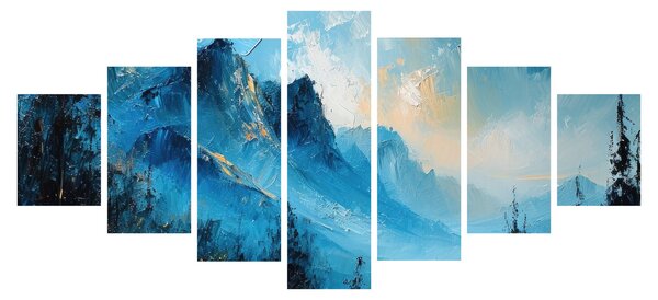 Obraz - Malba hor (210x100 cm)