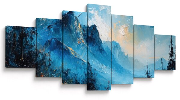 Obraz - Malba hor (210x100 cm)