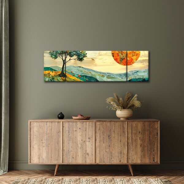 Obraz - Ilustrace krajiny (170x50 cm)