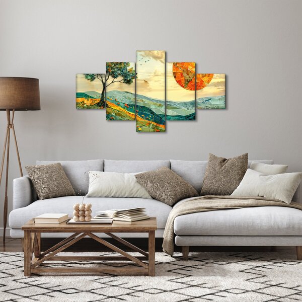 Obraz - Ilustrace krajiny (125x70 cm)