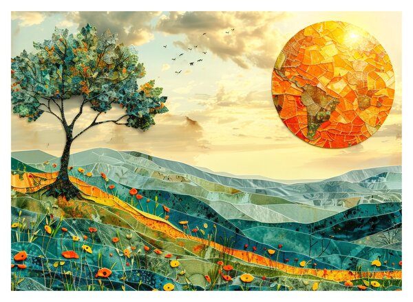 Obraz - Ilustrace krajiny (70x50 cm)